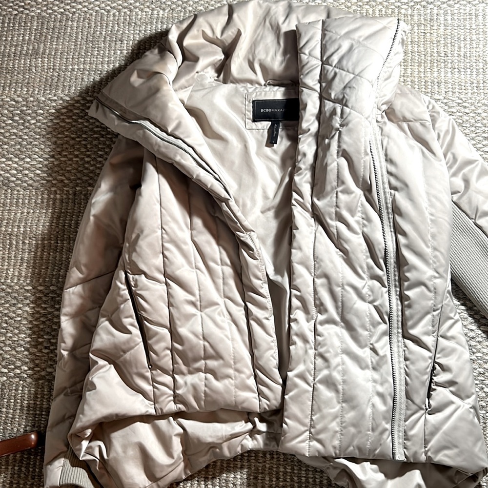 BCBGMaxAzria duck down filled puffer, Sz S (fits Med too) - Picture 6 of 9